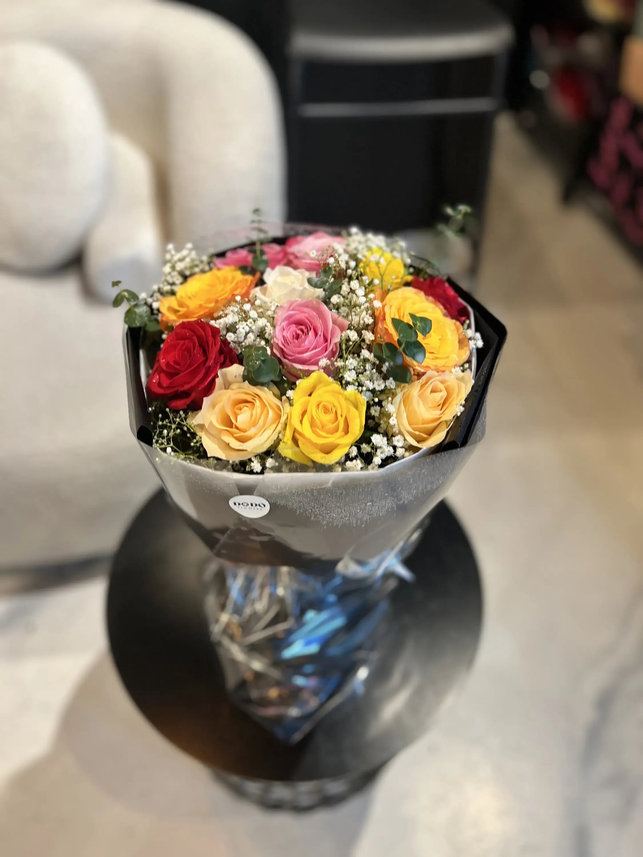 Mixed Rose Round Bouquet